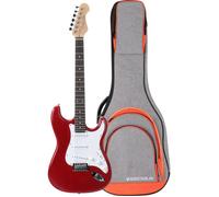 Rocktile Sphere Classic Guitare Électrique Rouge Set Avec Housse