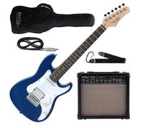 Pack Guitare Electrique Junior 3/4 Bleu pour Enfant Amplificateur Housse Sangle
