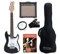 Pack Guitare Electrique Junior 3/4 Noir pour Enfant Amplificateur Housse Sangle