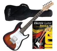 Rocktile Sphere Junior Guitare Électrique 3/4 Sunburst + École de Guitare
