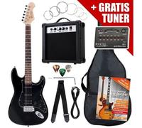 Rocktile ST Pack Guitare électrique set Black y compris amplificateur, sac, accordeur, câble
