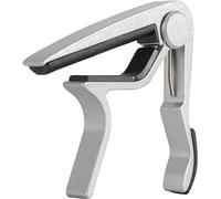 Rocktile TC1-C Capodastre argent pour guitare classique/concert, pression uniforme sur cordes nylon, montage rapide en quelques secondes, utilisation pratique à une main.