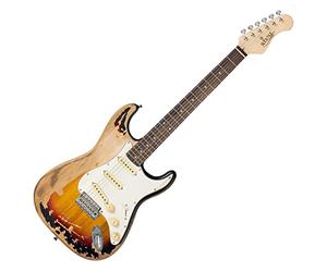 Rocktile Vinstage ST-BBHSB Guitare Électrique Sunburst, Général, Poids: 3 | Modèle: ST-BBHSB, Série: Vinstage, 4 kg, Nombre de cordes: 6, Orientation: Droitier, Corps, Forme du corps: ST-Style, Manche