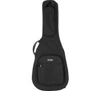 Rocktile WGSC-4122BK Housse Souple épaisse et rembourrée pour Guitare Western, Support Manche réglable, 3 Grandes Poches extérieures, Harnais Sac à Dos, Couleur Noire.