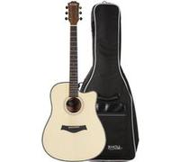 Rocktile WSD-100C NT Guitare acoustique folk, dreadnought Set compris gigbag G