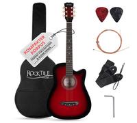 Rocktile WSD-5C-RDB Slim Line Set de Guitares Western Redburst, Général