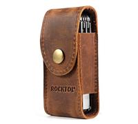 ROCKTOL Gaine pour outil multifonction en cuir de qualité supérieure pour ceinture, étui à couteau multifonction pour outils multifonctions de 10,7 cm pour EDC, camping, randonnée en plein air
