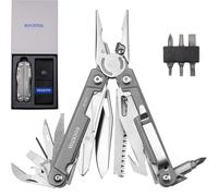 ROCKTOL Gen-R, pince multifonction, couteau de poche multifonction EDC, lame VG10, outil multifonction 27 en 1 avec manche plaqué titane, idéal pour la randonnée, le camping et les réparations