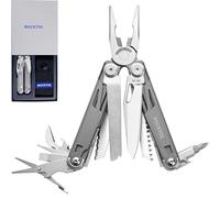 ROCKTOL Outil multifonction SK02, couteau VG-10, pince multifonction 19 en 1 avec manche plaqué titane, outil EDC compact et léger pour hommes, survie en extérieur, randonnée, camping