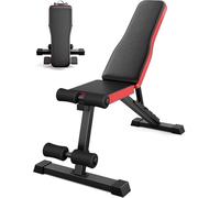 Rockvale Banc de Musculation Réglable, 9 Positions -15° à 90°, Incliné Plat et Décliné, Capacité de 300kg, Pliable Banc de Fitness pour le Corps Complet