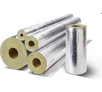 ROCKWOOL Coquille de tuyau de chauffage en aluminium RS800 18mm x épaisseur d'isolation 20mm, par mètre