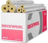 Rockwool - Isolation de tuyaux en laine de roche avec coquille isolante, laminage aluminium, WLG 0,035 différentes tailles (60 x 30 mm/9 m)