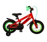 Rocky 12 Vélo D'Enfant Rouge 3-4, 5 Ans Vélo Roues Main / Frein à Rétropédalage