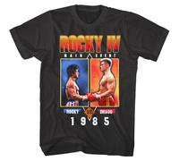 Rocky 4 Balboa Versus Ivan Drago Men's T-Shirt 1985 Boxing Black XL
