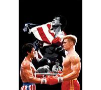 Rocky 4 Jason Edmiston Sylvester Stalone 1 Poster A4 - Affiche d'art de film en différentes tailles pour des idées de salon ou de chambre à coucher. Images de films cultes sans frontières Classique I