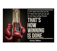 Rocky Balboa boxe Motivation Vintage affiche et impression mur Art gants de boxe toile peinture sport photo salle de sport décor sans cadre (Color : CH1271, Size : 50X75CM NO FRAME)