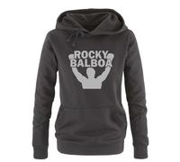 Rocky BALBOA II Sweat à capuche pour femme Uni S - XL Couleurs : - Noir - Large