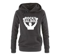 Rocky BALBOA II Sweat à capuche pour femme Uni S - XL Couleurs : - Noir - X-Large