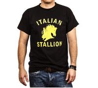 Rocky Balboa T-Shirt Homme ITALIAN STALLION Noir Taille S L