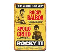 Rocky Balboa Vs. Apollo Creed 1979 - Affiche Vintage de Boxe en Métal - Décoration Murale Rétro - 7.8 * 11.8 Pouces (L * l)