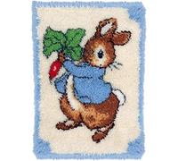 ROCKY&CHAO Kit de broderie à crochet pour tapis et moquette - Toile au crochet - Artisanat pour enfants et adultes débutants - 50,8 x 38,1 cm