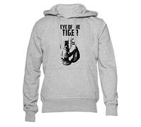 Rocky Eye of The Tiger Boxing Gris Sweatshirt à Capuche Hommes Femmes Unisexe Manches Longues Col Rond Hoodie Grey Unisex L