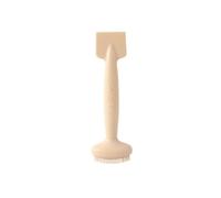 Rocky Green Applicateur de masque en silicone à double extrémité - Pinceau réutilisable pour masques en argile, outils de soins de la peau et de maquillage - Spatule de beauté hypoallergénique (beige)