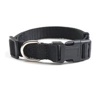 Rocky Green Collier réglable pour chien - Anti-étranglement réfléchissant avec anneau en D pour chiens S/M/L (5-40 kg) | 4 couleurs | Léger et respirant (L, noir)