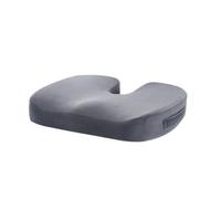 Rocky Green Coussin de bureau en mousse à mémoire de forme - Ergonomique, respirant, design fessier, quatre saisons, amovible et lavable (gris/noir/rose disponibles) (gris)