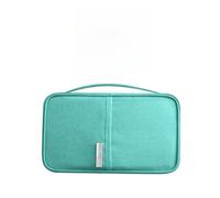 Rocky Green Étui de passeport de voyage de grande capacité - Organiseur de documents en tissu Oxford imperméable - Étui multifonction pour les voyages et les voyages d'affaires, Trompette bleu marine,