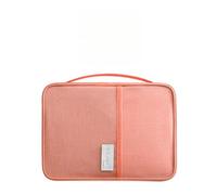 Rocky Green Étui de passeport de voyage de grande capacité - Organiseur de documents en tissu Oxford imperméable - Étui multifonction pour les voyages et les voyages d'affaires, Rose Large,