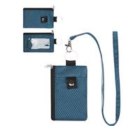 Rocky Green Porte-cartes fin anti-vol avec brosse anti-démagnétisation, porte-carte tour de cou certifié anti-démagnétisation, pochette universelle pour homme et femme, pochette universelle à 8