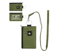 Rocky Green Porte-cartes fin anti-vol avec brosse anti-démagnétisation, porte-carte tour de cou certifié anti-démagnétisation, pochette universelle pour homme et femme, pochette universelle à 8