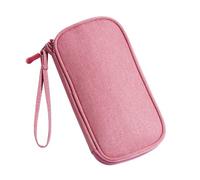 Rocky Green Sac de rangement multifonction 3 en 1 pour accessoires numériques - Système de stockage portable de grande capacité anti-poussière pour voyage d'affaires (4 couleurs), rose, double deck,