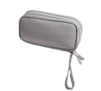 Rocky Green Sac de rangement multifonction 3 en 1 pour accessoires numériques - Système de stockage portable de grande capacité anti-poussière pour voyage d'affaires (4 couleurs), gris, double deck,