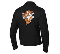 Rocky II Balboa Sylvester Stallone Tiger Veste Noir, Black - Veste en coton tigre, S