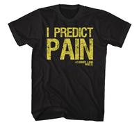 Rocky III Boxing Movie Clubber Lang Quote I Predict Pain Men's T Shirt Black L