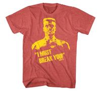 Rocky Ivan Drago Must Break You Men's T Shirt Dolph Lundgren Soviet Boxing Champ Red