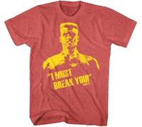 Rocky Ivan Drago Must Break You Men's T Shirt Dolph Lundgren Soviet Boxing Champ Red