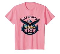 Rocky Mountain Freedom High T-Shirt, Enfant, Rose, 10 Ans