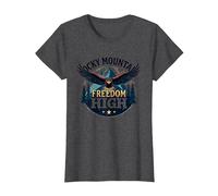 Rocky Mountain Freedom High T-Shirt, Femme, Chiné Foncé, S