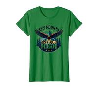 Rocky Mountain Freedom High T-Shirt, Femme, Vert Kelly, M