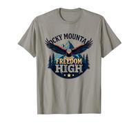 Rocky Mountain Freedom High T-Shirt, Homme, Ardoise, 3XL