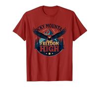 Rocky Mountain Freedom High T-Shirt, Homme, Canneberge, M
