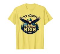 Rocky Mountain Freedom High T-Shirt, Homme, Citron, XL