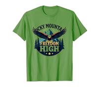 Rocky Mountain Freedom High T-Shirt, Homme, Herbe, L