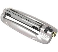 Rocky Mountain Goods Arroseur oscillant en métal pour pelouse - Arroseur en Aluminium antirouille avec Jets en Laiton Massif - Couverture de 4 100 m² - Contrôle de la portée Facile à régler