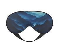 Rocky Mountain Masque de sommeil léger respirant bloquant la lumière pour voyage, yoga, aventures en plein air