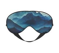 Rocky Mountain Masque de sommeil léger respirant bloquant la lumière pour voyage, yoga, aventures en plein air