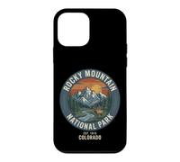 Rocky Mountain National Park Colorado Badge rétro Elk Sunset Coque pour iPhone 12 Mini